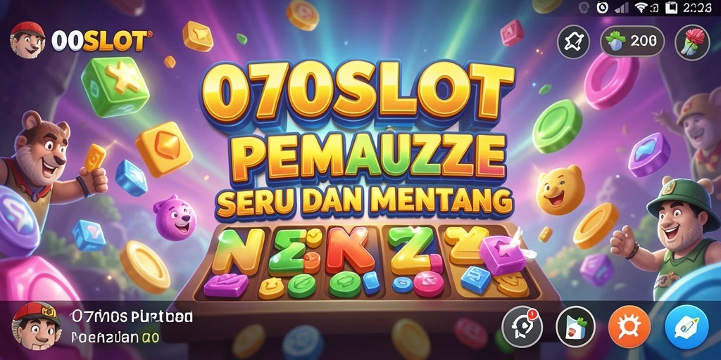 Tampilan gameplay 070SLOT dengan tantangan puzzle menarik.