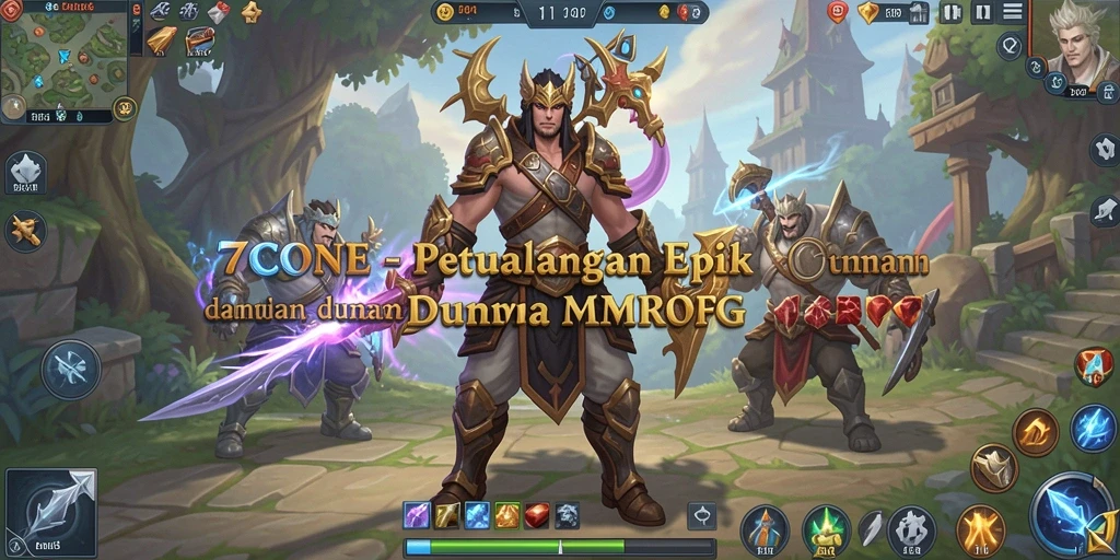 Tampilan gameplay 7CONE yang penuh aksi dan petualangan.
