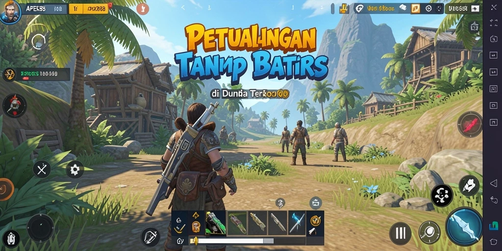 Tampilan menakjubkan dari gameplay APEK88 di dunia terbuka.