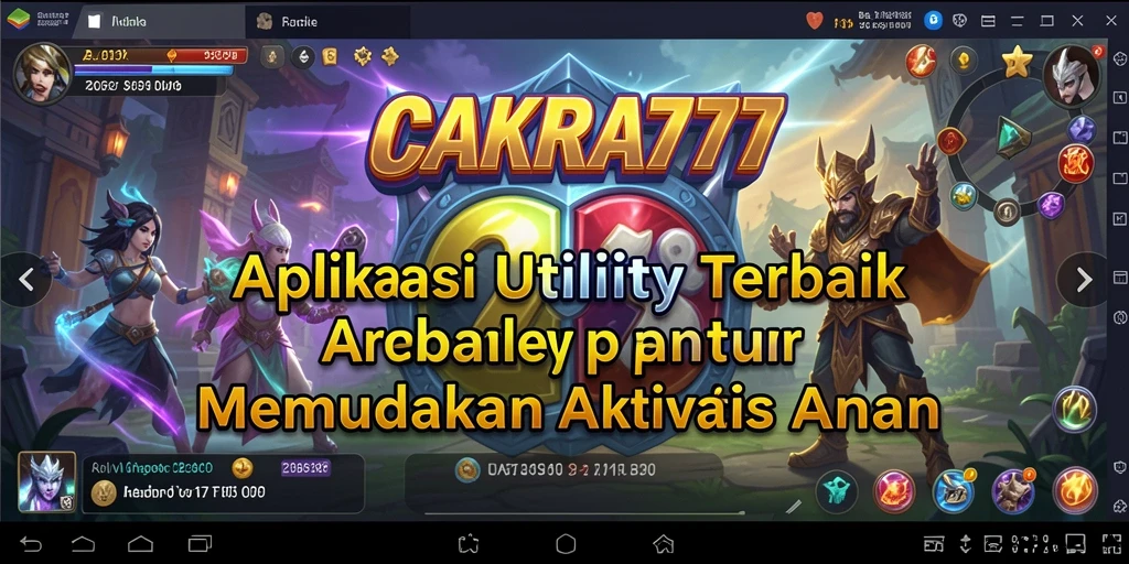 Tampilan antarmuka CAKRA777 yang sederhana dan fungsional.