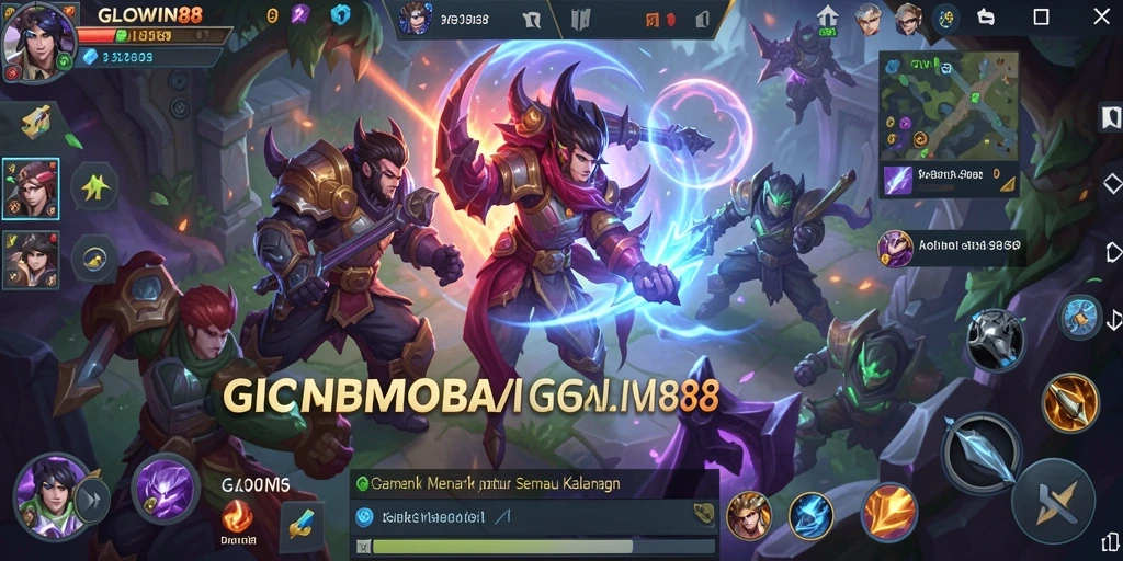Gameplay seru dalam GLOWIN88 dengan pertempuran intens antar tim.