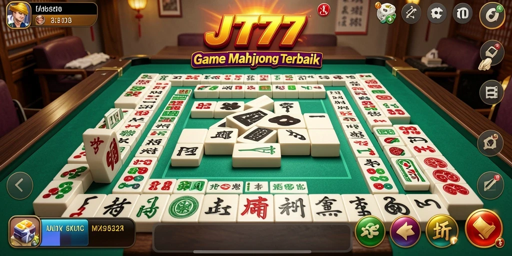 Screenshot utama JT777 menampilkan gameplay Mahjong yang menarik.