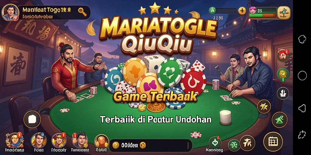Tangkapan layar menunjukkan gameplay QiuQiu yang seru.
