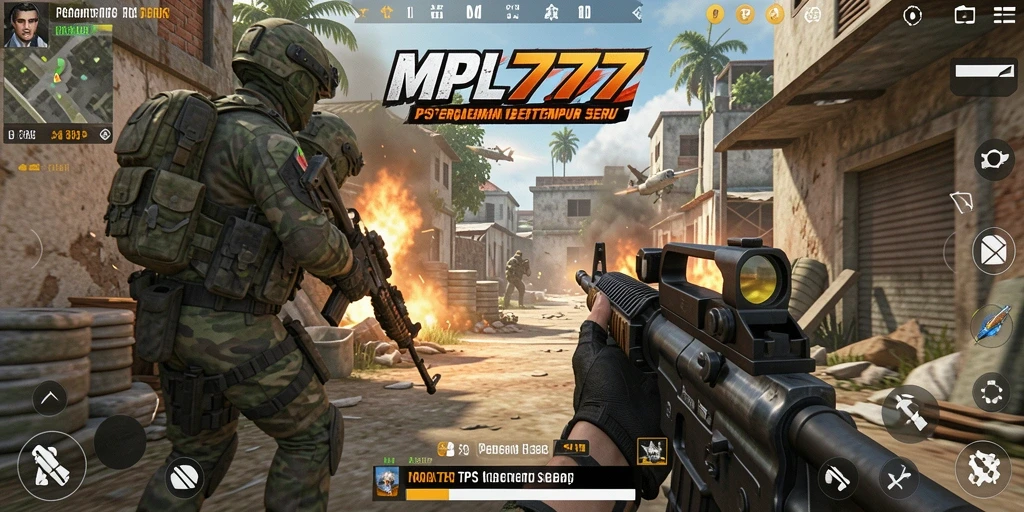 Tampilan gameplay seru di MPL777 dengan aksi pertempuran yang intens.