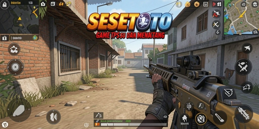 Screenshot SESETOTO menampilkan aksi permainan TPS yang mendebarkan.