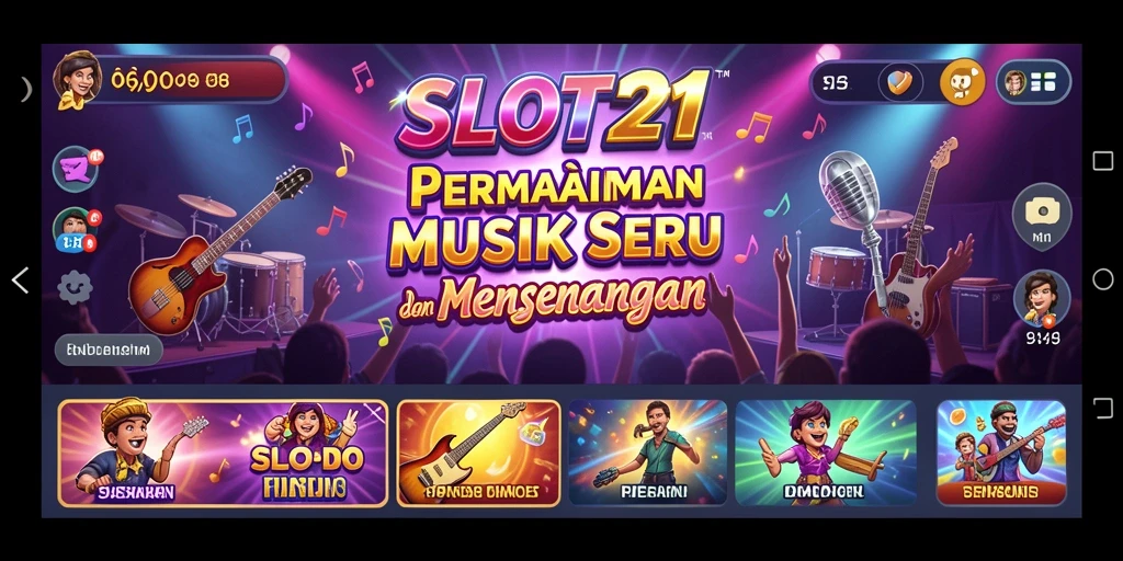 Tampilan screenshot dari gameplay SLOT21 yang penuh warna dan interaktif.