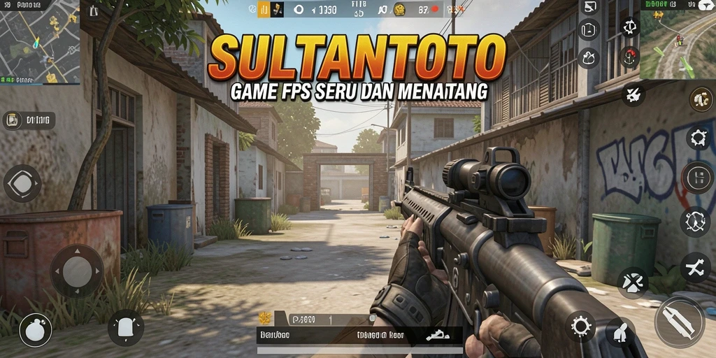 Gameplay seru SULTANTOTO dengan aksi menembak yang intens.