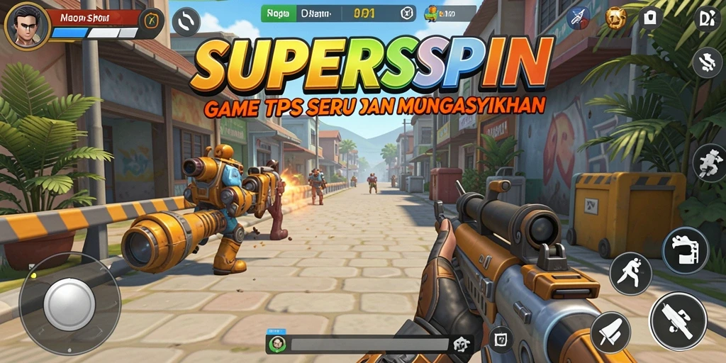 Tangkapan layar menunjukkan aksi mendebarkan dalam gameplay TPS.