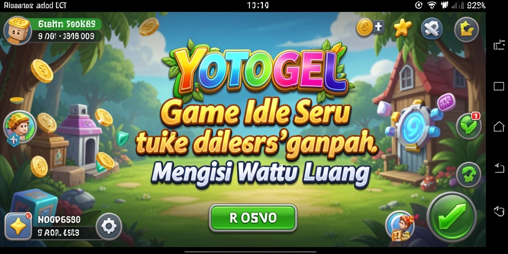 Tampilan gameplay YOTOGEL menunjukkan kemajuan dalam pengelolaan bisnis Idle.